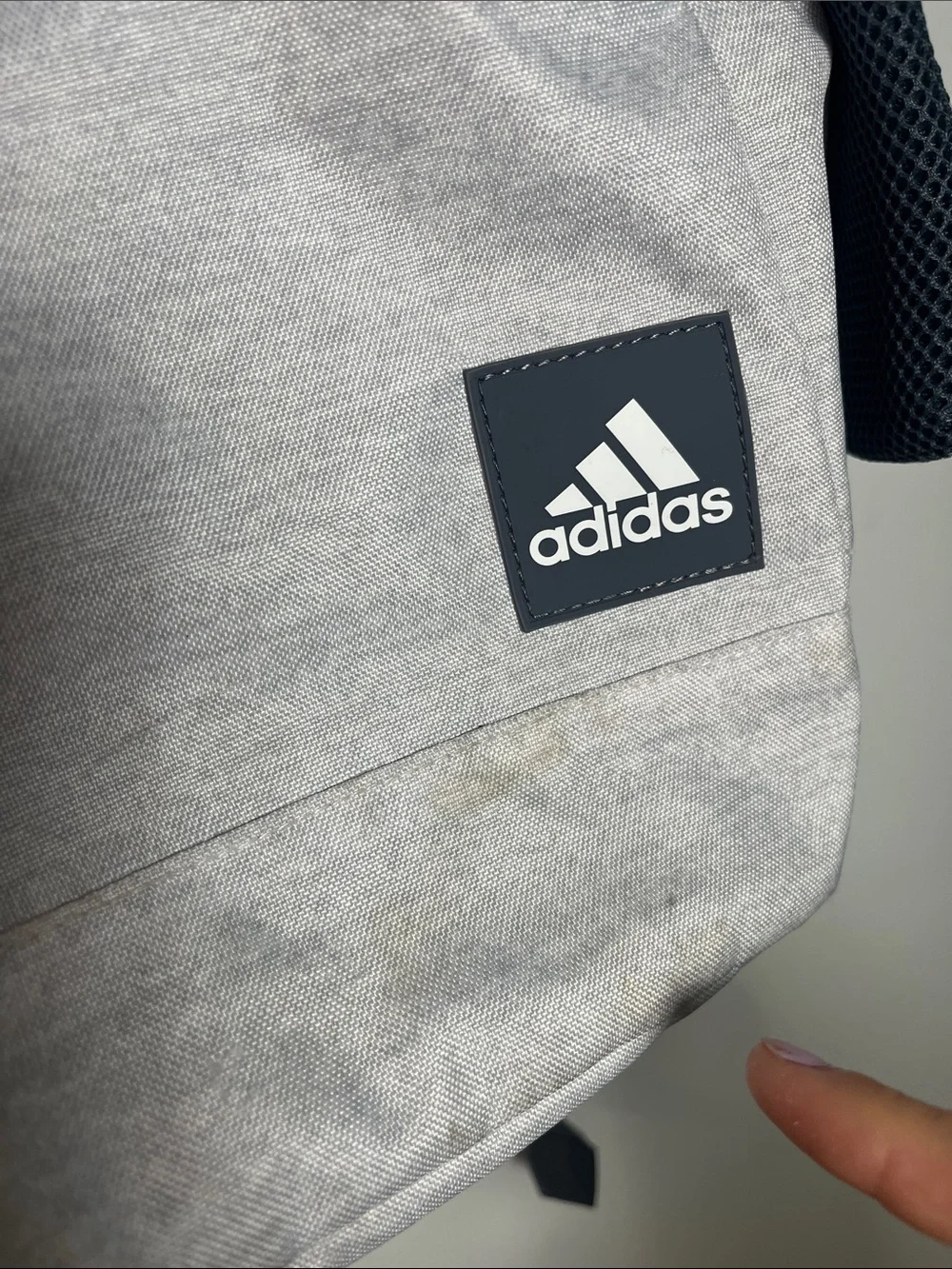 adidas Light Gray Backpack with Mint Blue Accents - Picture 11 of 11